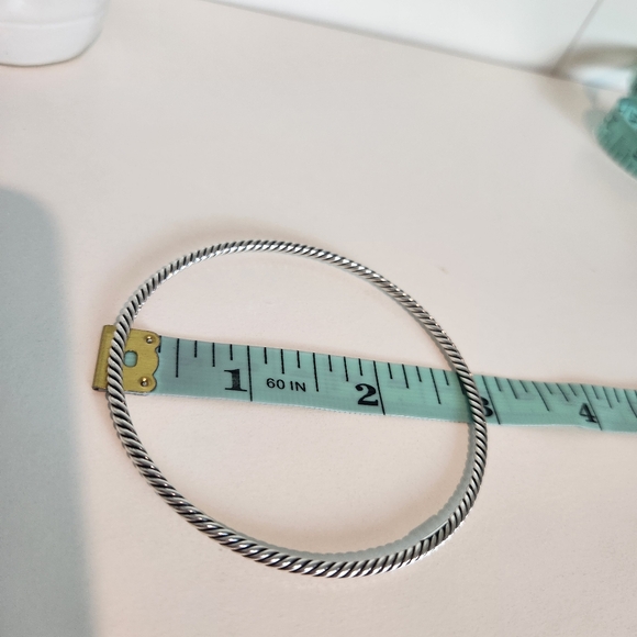 David Yurman Silver Cable Bracelet - Picture 6 of 7